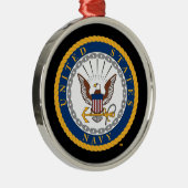 Amerikaanse marine | Navy Emblem Metalen Ornament (Rechts)