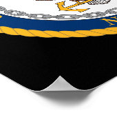 Amerikaanse marine | Navy Emblem Poster (Hoek)