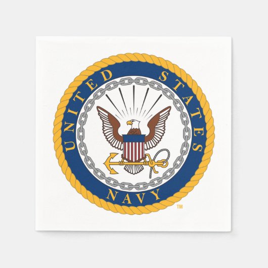 Amerikaanse marine | Navy Emblem Servet (Voorkant)