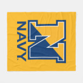 Amerikaanse marine | Navy Initiaal N Fleece Deken (Voorkant (Horizontaal))