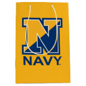 Amerikaanse marine | Navy Initiaal N Medium Cadeauzakje (Voorkant)