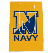 Amerikaanse marine | Navy Initiaal N Medium Cadeauzakje (Achterkant)
