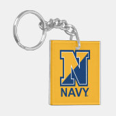 Amerikaanse marine | Navy Initiaal N Sleutelhanger (Voorkant Links)