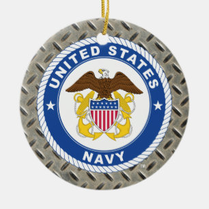 Amerikaanse marine Officiële kosten Keramisch Ornament