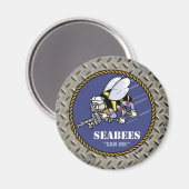 Amerikaanse marine | Zeebijen Magneet (Voorkant / Achterkant)