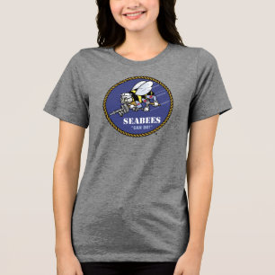 Amerikaanse marine   Zeebijen Tri-Blend Shirt