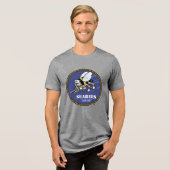 Amerikaanse marine | Zeebijen Tri-Blend Shirt (Voorkant volledig)