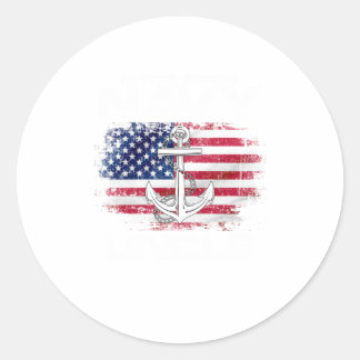 Amerikaanse marineoom met Amerikaans Ronde Sticker