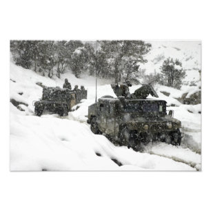 Amerikaanse marinepatrouille in Khowst-Gardez Pass Foto Afdruk