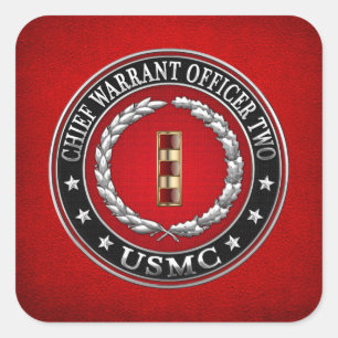 Amerikaanse mariniers: Eerste aanhoudingsbevel twe Vierkante Sticker