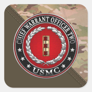 Amerikaanse mariniers: Eerste aanhoudingsbevel twe Vierkante Sticker