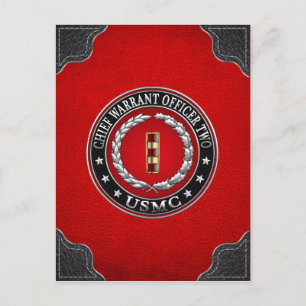 Amerikaanse mariniers: hoofdaanklager twee (USMC C Briefkaart