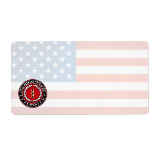 Amerikaanse mariniers: hoofdaanklager twee (USMC C Etiket (Voorkant)
