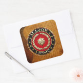Amerikaanse mariniers: Majoor (USMC Maj) [3D] Vierkante Sticker (Envelop)