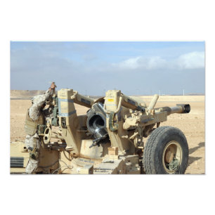 Amerikaanse mariniers maken zich klaar om een heks foto afdruk