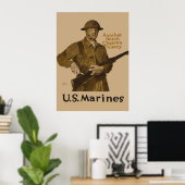 Amerikaanse mariniers poster (Thuiskantoor)