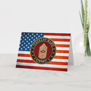 Amerikaanse mariniers: Sergeant-majoor (USMC SgtMa Kaart