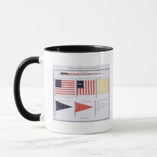 Amerikaanse maritieme vlaggen en Pennants uit een Mok