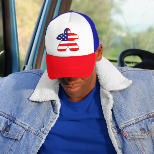 Amerikaanse Meeple Trucker Hoed Pet