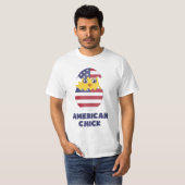Amerikaanse meid, een meisje uit Amerika T-shirt (Voorkant volledig)