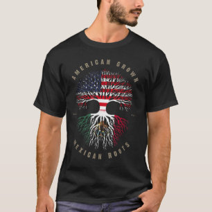 Amerikaanse Mexicaanse roet Mexicaanse vlag T-shirt