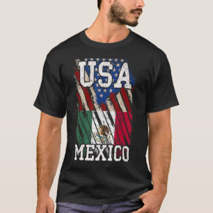 Amerikaanse Mexicaanse vlag Mexico erfgoed Patriot T-shirt