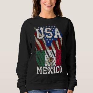 Amerikaanse Mexicaanse vlag Mexico erfgoed Patriot Trui