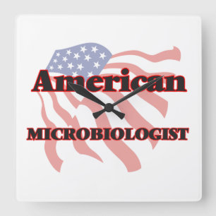 Amerikaanse microbioloog vierkante klok