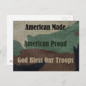 Amerikaanse militaire briefkaart (Voorkant / Achterkant)