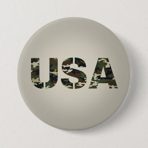 Amerikaanse militaire camouflage ronde button 7,6 cm