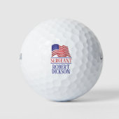 Amerikaanse militaire gepersonaliseerde golfballen (Voorkant)