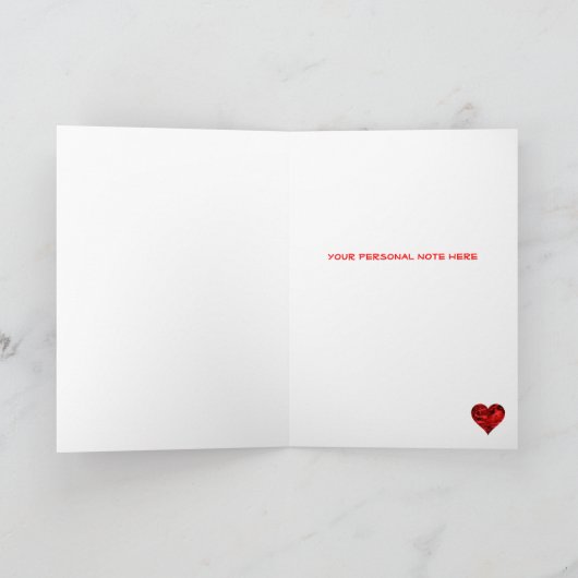 Amerikaanse Militaire Groene Camo Valentijnsdag Feestdagen Kaart (Binnen)