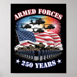 Amerikaanse militaire parade Patriot strijdkrachte Poster