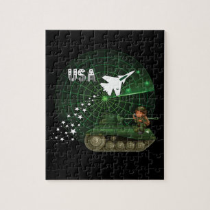 Amerikaanse militaire puzzel legpuzzel
