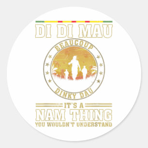 Amerikaanse militaire Vietnam oorlog dierenartsen Ronde Sticker