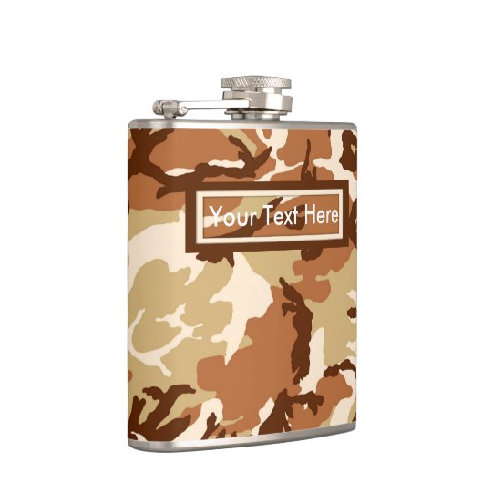 Amerikaanse militaire woestijnzandcamouflage 6 oz heupfles (Rechts)