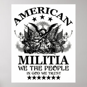 Amerikaanse militie poster
