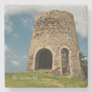 Amerikaanse Mill Caraïben Sint-Croix Stenen Onderzetter