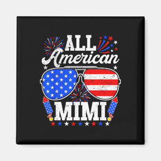Amerikaanse mimi 4 juli zonnebril familie magneet
