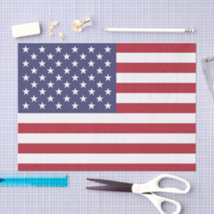 Amerikaanse mode, Amerikaanse vlag tissuepapier