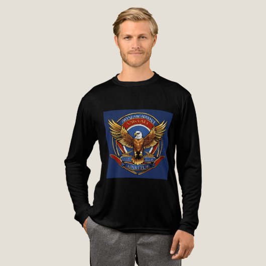Amerikaanse moed Tri-Blend shirt (Voorkant)