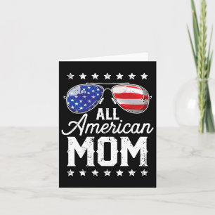 Amerikaanse Moeder 4e Juli Moederdag Sungles Famil Kaart
