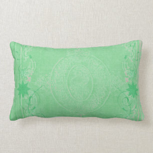 Amerikaanse MoJo Kussens Mint Groen Antieke Scroll