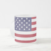 Amerikaanse Mok met voorgevulde vlag (Voorkant links)