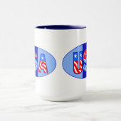 Amerikaanse Mok voor ovale koffie (Midden)