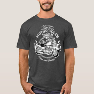 Amerikaanse Motorfiets Indische motorfietsers  Ret T-shirt