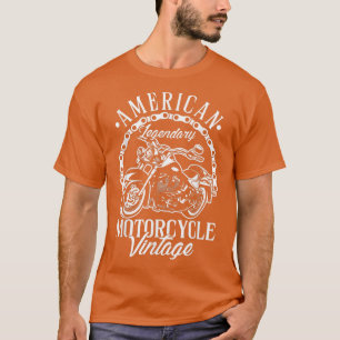 Amerikaanse  motorfietsen met motorfietsen t-shirt