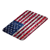 Amerikaanse mozaïekvlag magneet (Linkerzijde)
