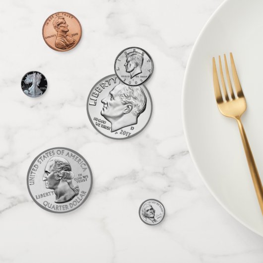 Amerikaanse munten confetti (Groep)