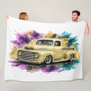 Amerikaanse Muscle Car fleece deken